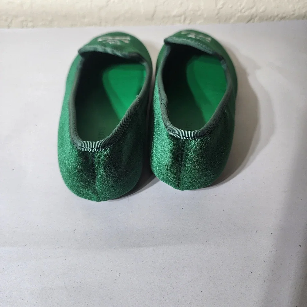 Crewcuts Kids Green Velvet Skull Crossbones Smoking Loafers Flats PO58088104